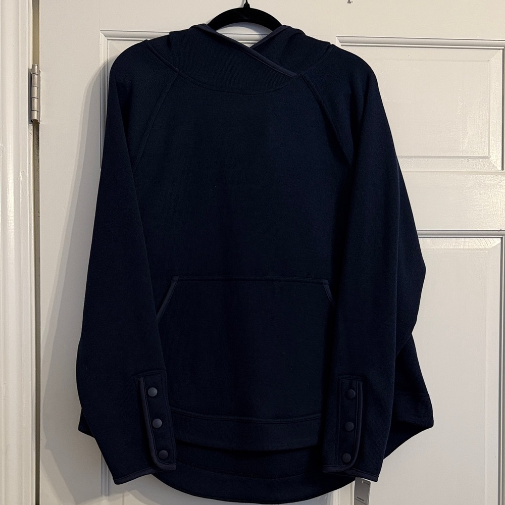 Champion Navy Blue Women’s Fleece Lined Button Detail Sweatshirt
